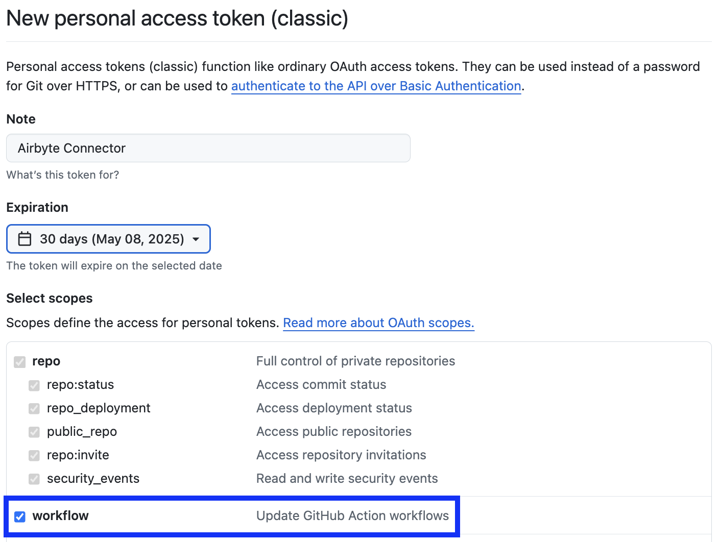 Generate Tokens Classic